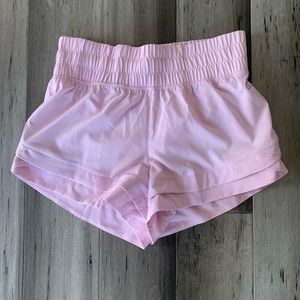 Pink fitness shorts